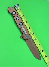 CRKT M16-14D Bronze Carson Designed Tanto Serrated 