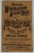 Vintage Pierces Memorandum Account Book 1880s Calendar Booklet Farmers Mechanic