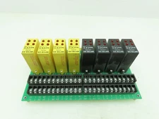 OPTO 22 PB32DEC Relay Board w/ OAC5Q (4x) and IAC5Q (4x) Relay