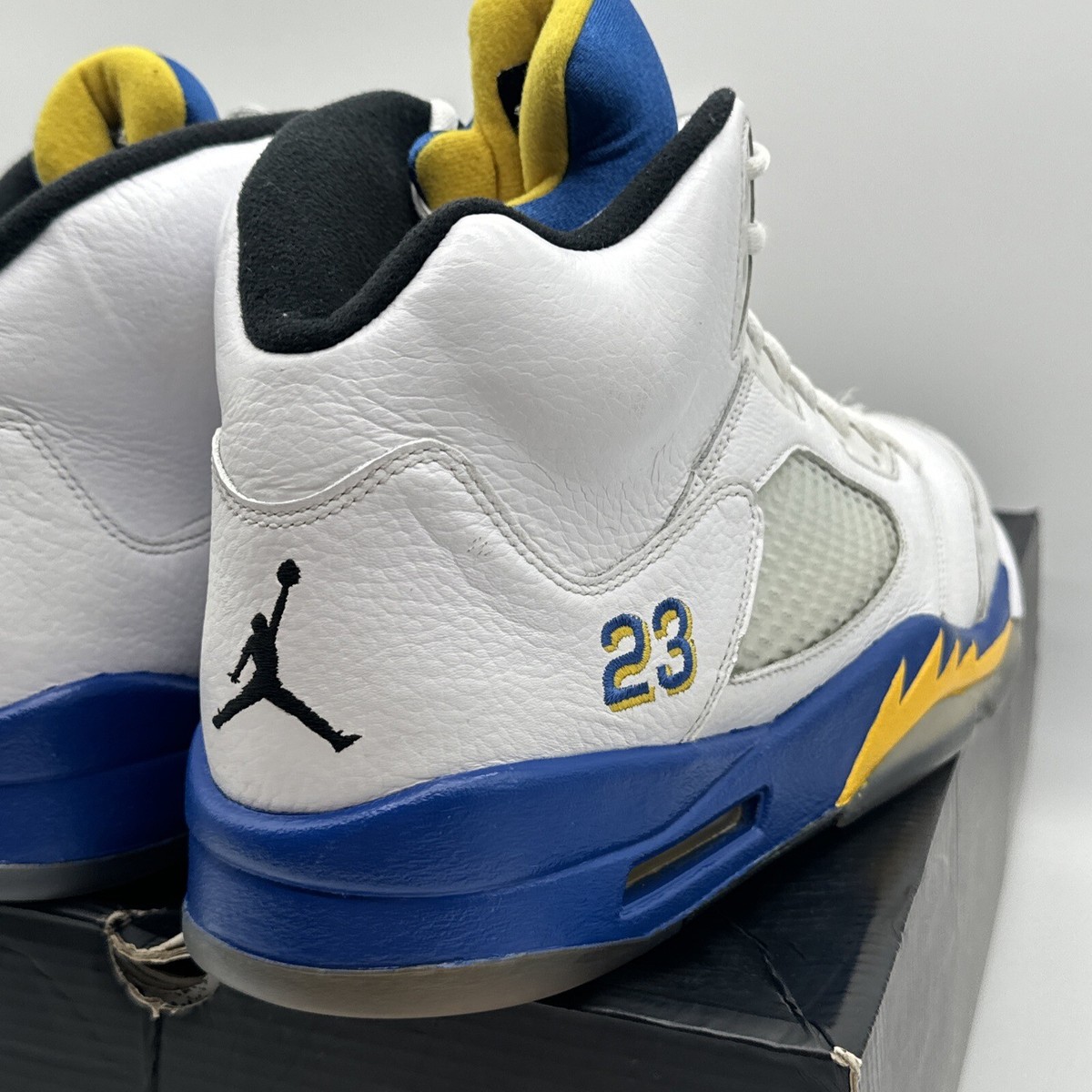 Size 13 - Jordan 5 Retro Laney 2013 White Leather Tumbled