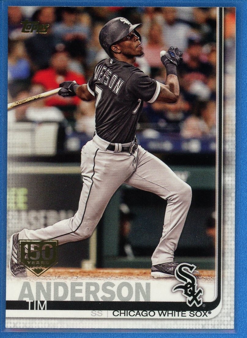 2019 Topps Series 1 150th Anniversary Gold Stamp #80 Tim Anderson White Sox