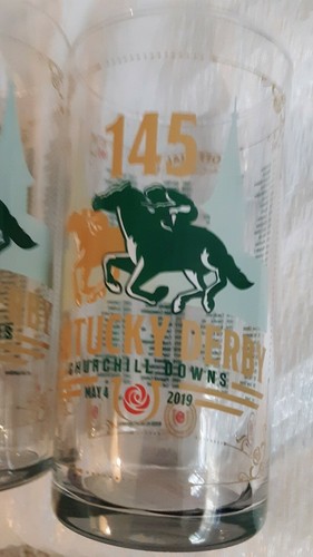 145 Kentucky Derby Official 10oz souvineer Glass set of 8 - Imagen 3 de 11
