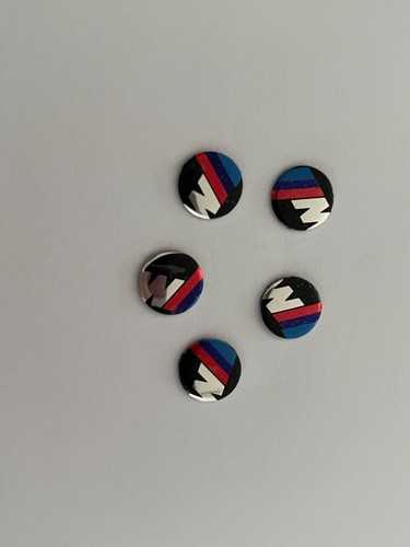 BMW M car key fob logo sticker - QTY: 5