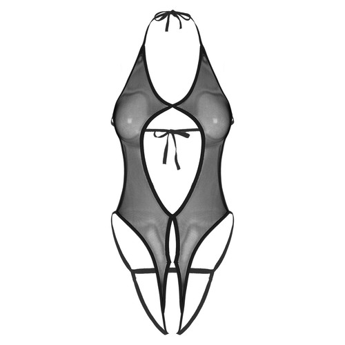Damen Transparent Dessous Body Schritt Offen Bodysuit Stringbody Sexy Lingerie - Picture 27 of 45