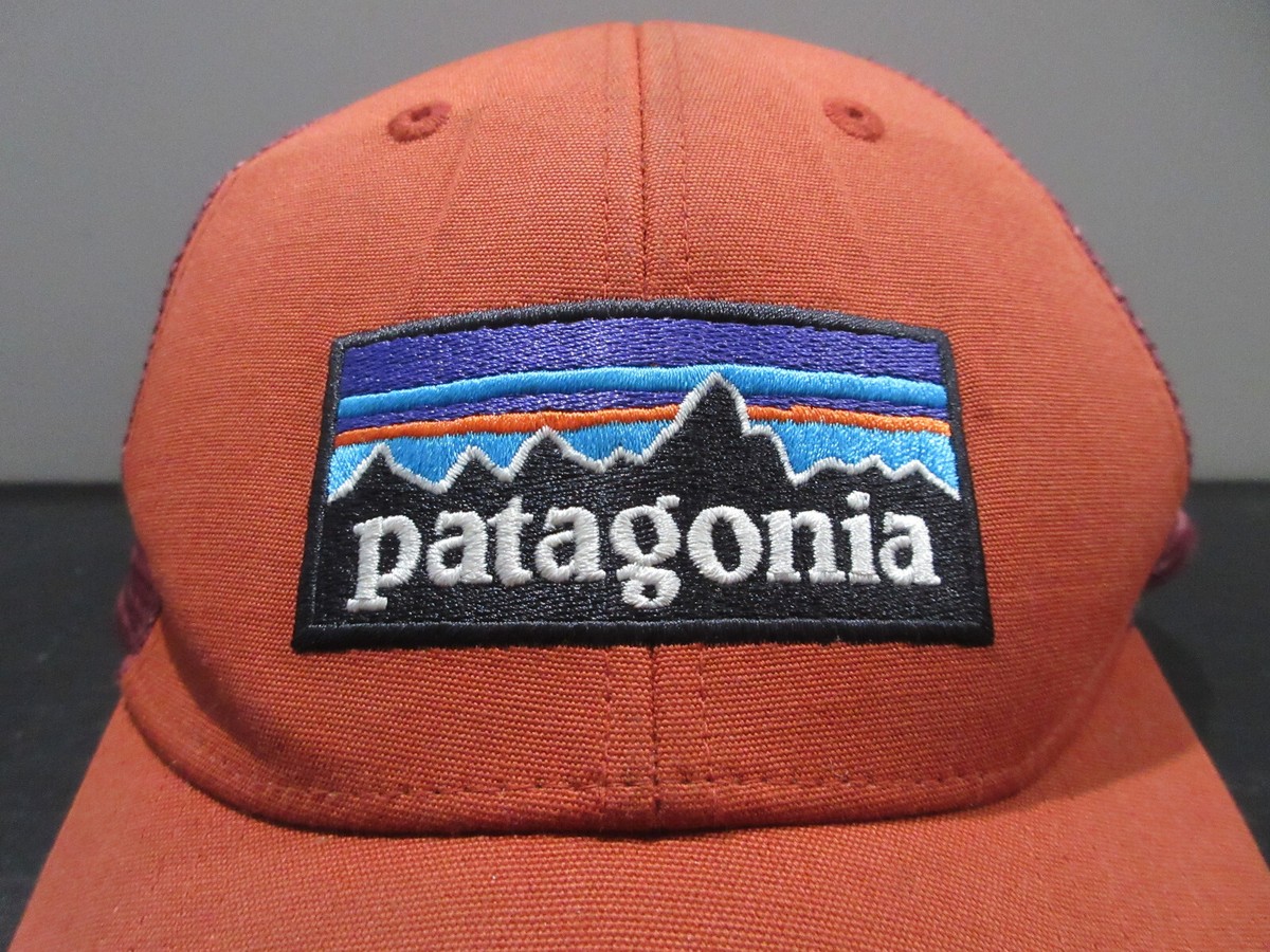ハット PATAGONIA Men Hat Red 33575 CARD Patagonia Mesh Trucker Maroon Snapback Baseball Hat Cap