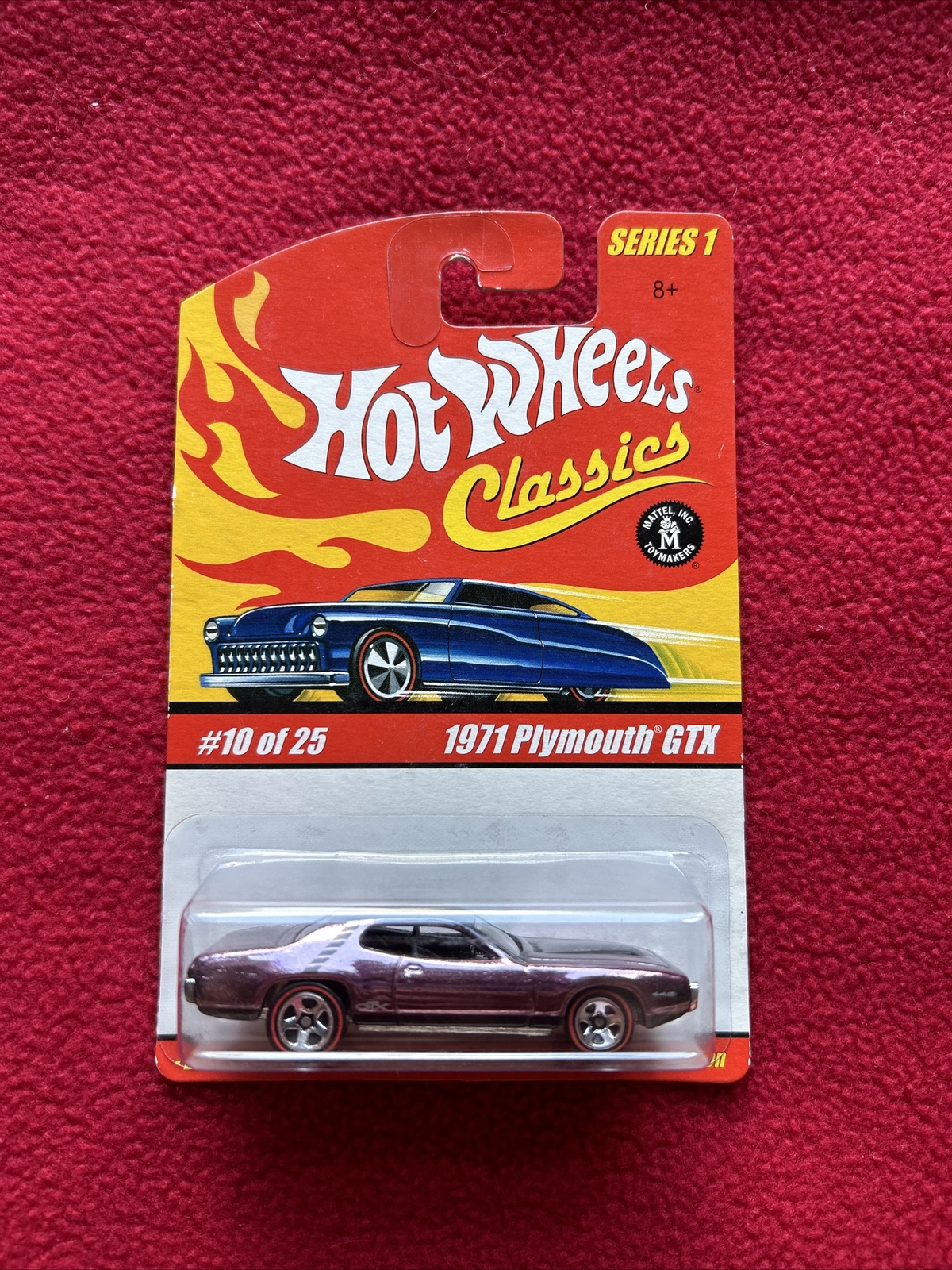 Hot Wheels 2004 Classics Series 1 1971 Plymouth GTX Purple #10/25 Minty