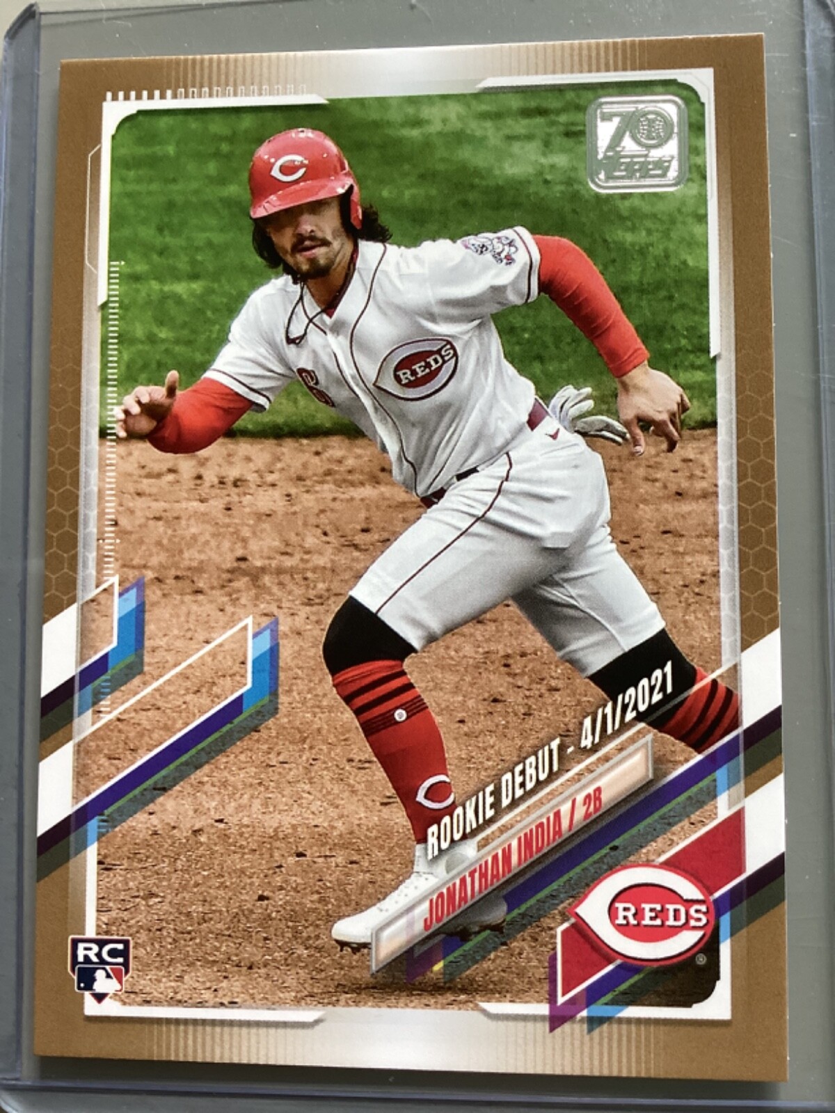 2021 Topps Update Rookie Debut Gold /2021 Jonathan India #US145 Rookie Card RC