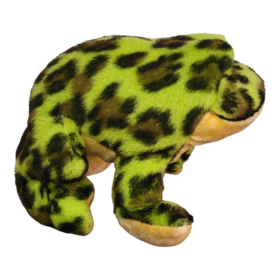 Ganz LiL Kinz Bullfrog Toad Plush Green Spotted 8" Stuffed Animal No Code - Image 3 of 4