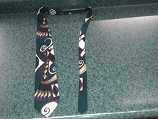 VTG CHEZ ROFFE ABSTRACT SILK NECKTIE DESIGNER TIE