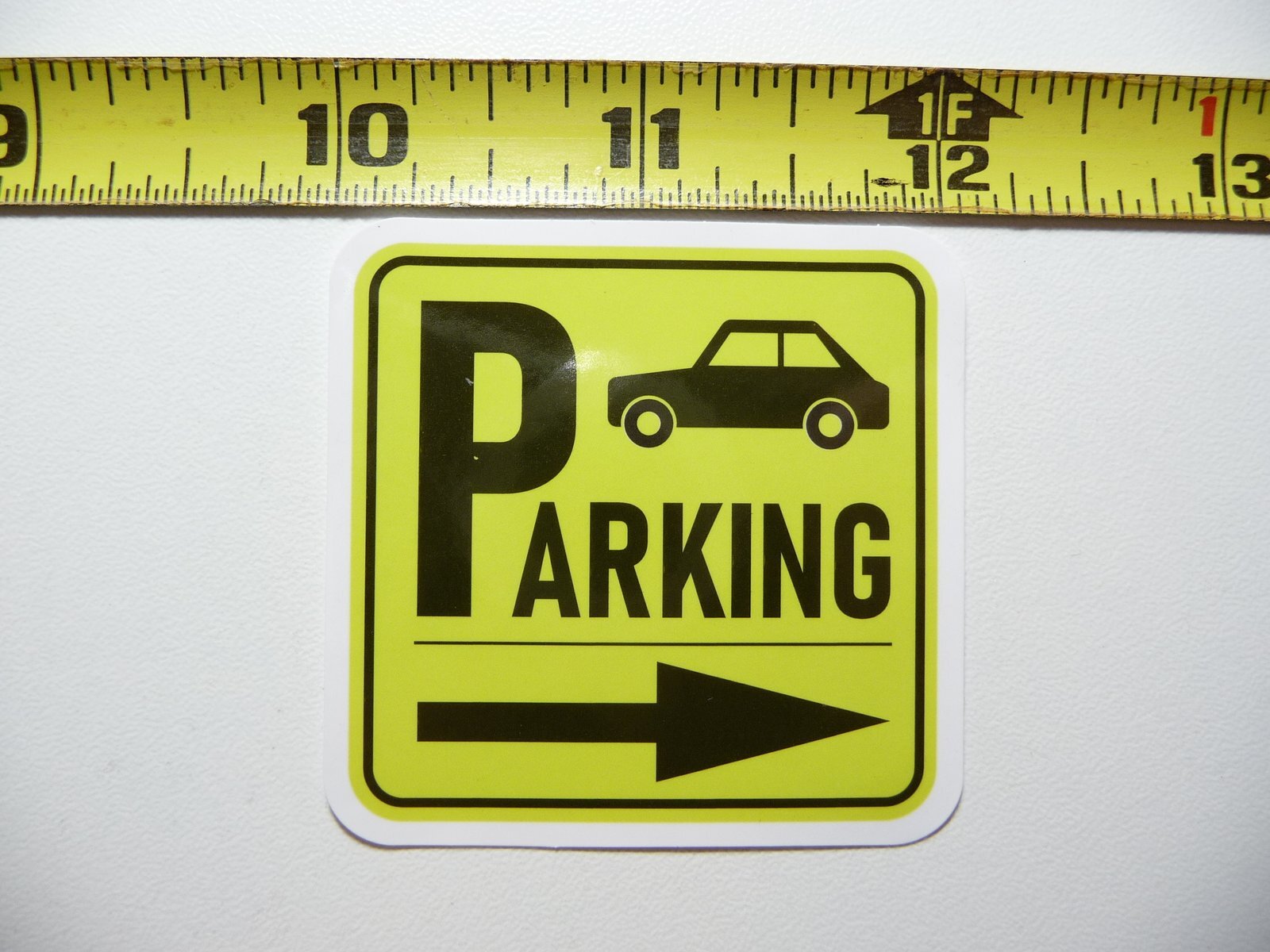 PARKING CAR ARROW STICKER DECAL BUSINESS COMPANY POLICY BUILDING DOOR