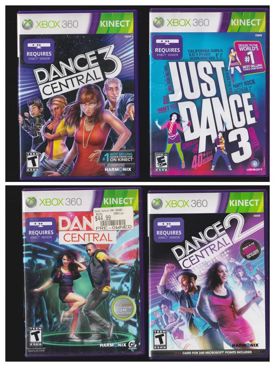 Xbox 360 Kinect Games Lot of 3 (Game Party Motion, Dance Central,  Adventures!)