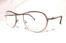 l.a. Eyeworks New - NOS, TITANIUM Copper Brown Metal, Slick 553 eyeglass frame