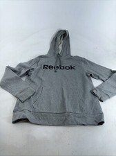 Reebok Brand Graphic Gray Hoodie Youth Teen Sized No Tags