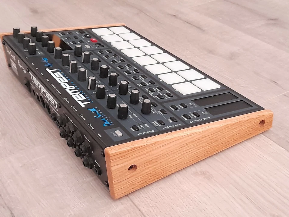 REPLACEMENT OAK END CHEEKS FOR DAVE SMITH INSTRUMENTS TEMPEST DRUM MACHINE DSI - Image 4 of 4