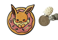 POKEMON EEVEE CHARACTER EMBROIDERED IRON ON SEW ON PATCH FS