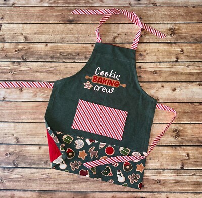 Christmas Apron-Cookie Baking Crew Child Size