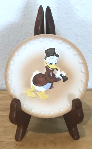DISNEY GOEBEL SIGNED "DONALD SERENADE" DONALD DUCK PLATE SIGNED CHRISTIAN GOEBEL