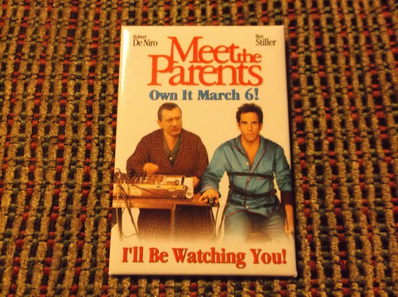 MEET THE PARENTS ROBERT DE NIRO & BEN STILLER MOVIE PIN dated March 6,  2000