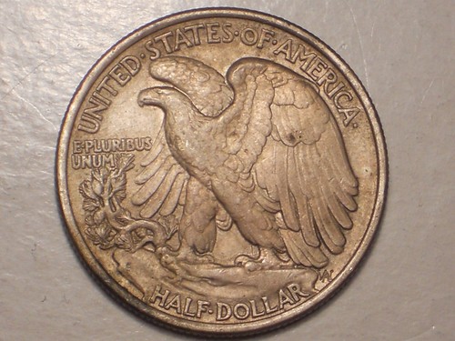 1936 Walking Liberty Half Dollar (XF+ & Attractive) - Picture 6 of 9