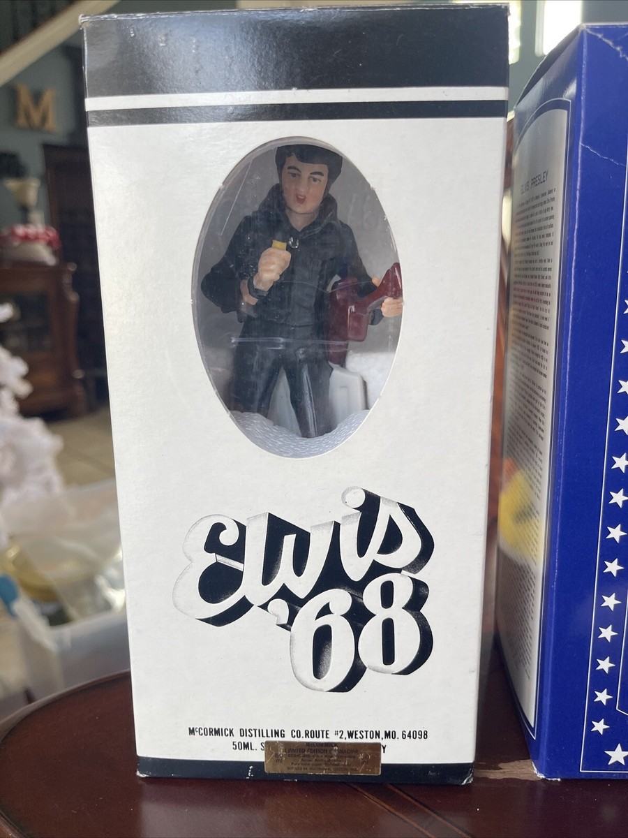 Elvis Presley McCormick 1977 Whiskey Decanter Music Box Forever