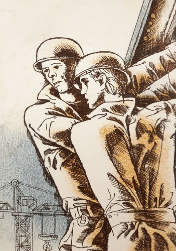 Original Lithograph Print, Builder, Lithography, Vintage, Ukrainian artist - 第 6/10 張圖片