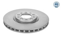 2X Meyle 15-15 521 0004/PD Bremsscheibe FüR Alfa Romeo Passend FüR Fiat Jeep