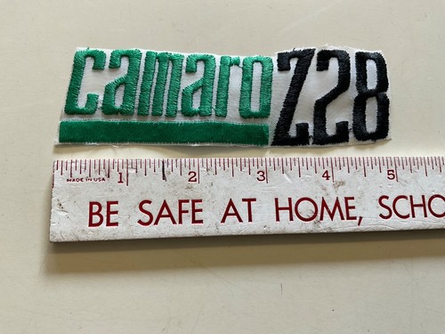 Camaro Z28 Z 28 Iron On Patch Green Letters