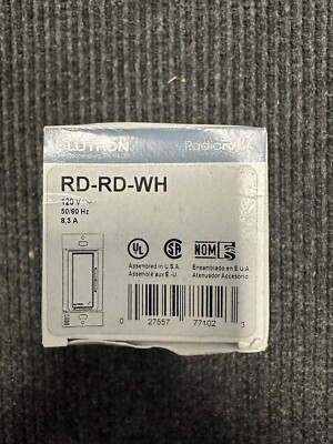 Lutron RadioRA 2 Maestro Remote Companion Dimmer - 120V - White - RD-RD-WH