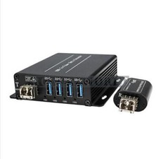 1PCS 4 Channel USB 3.0 over Fiber Optic Extender Duplex LC Port New