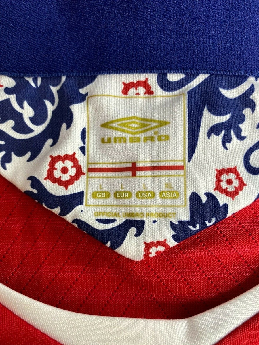 umbro england ユニフォーム　2008 2010 asia xl 2008-2010 Umbro England Three Lions Red Away Jersey Large
