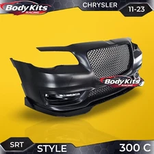 Fits 11-14 Chrysler 300 Front Bumper Cover Conversion Replacement BodyKit Lip