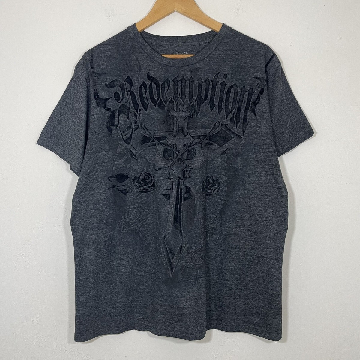 Vintage 90s Y2K Redemption Cross Mall Goth T Shirt Grunge Vintage 90s Y2K Redemption Cross Mall Goth T Shirt Grunge