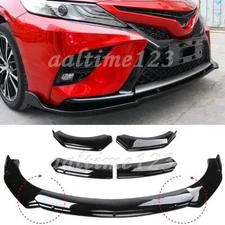 For Toyota For Camry 2018-2023 Front Bumper Lip Splitter Spoiler Body Kit Gloss