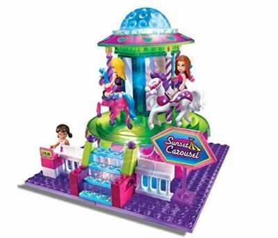 パオライフ  kissmark CITYCORAL 156cm 4点セット Cra-Z-Art Lite Brix Carousel Building Playset Spins Music Children