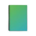 Green Gradient Spiral Notebook - Ruled Line