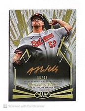 Alexander Wells Auto RC 2022 Topps Tier One Bronze Ink #BOA-AW /25 Autograph