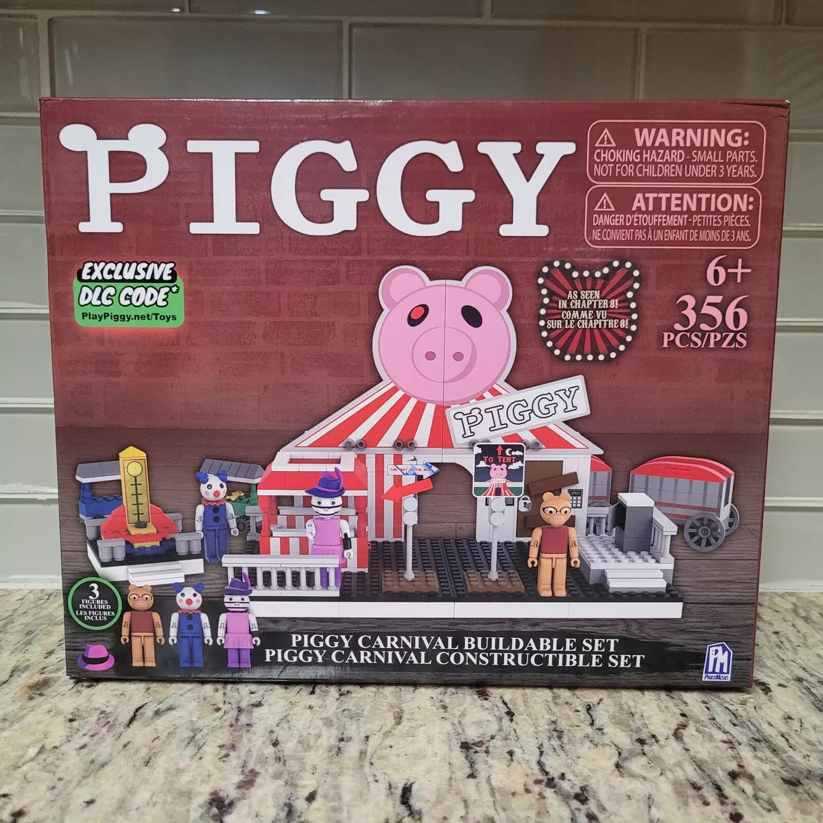 Roblox PIGGY Carnival Build Buildable Set 356 Pcs NEW DLC Code Figures  Included