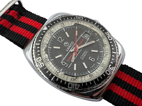 Montre Vintage Lanco - Cadran Doré - Fabrication Suisse - Occasion