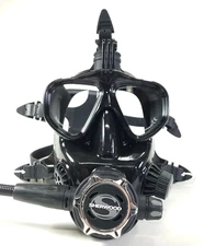 Full Face Scuba Dive Mask Fits Sherwood 2nd Stage Regulators SR1 SR2 Brut