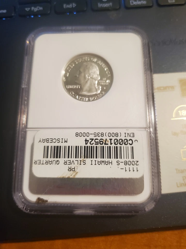 2008 S Silver 25c Hawaii NGC PF69 Ultra Cameo - Image 2 of 3