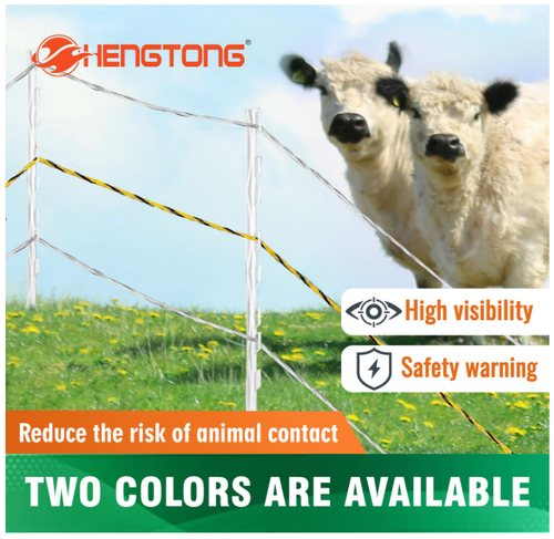 Upgraded Electric Fence Polywire 3280 Feet 1000 Meters, 6 Stainless Steel White - Picture 7 of 9