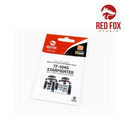 Red Fox Studio 1/32 TF-104G Starfighter Instrument Panel for for Italeri kit