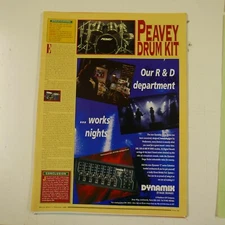 21x30cm magazine cutting 1995 DYNAMIX & PEAVEY DRUM REVIEW