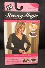 New in Box Sleevey Magic Womens sz L (12-14) Arm Toning Garment ,Arm Slimmer