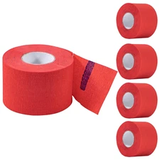 Barber Neck Strips – 5 Rolls Red Disposable Haircut Paper, 500 Total Barber Supp