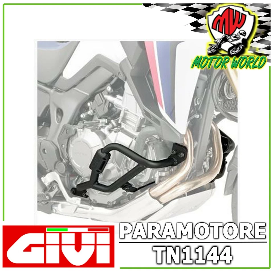 GIVI TN1144 Parachoques Bajo Crashbar Honda CRF 1000 L África Twin 2017 2018 - Imagen 2 de 2