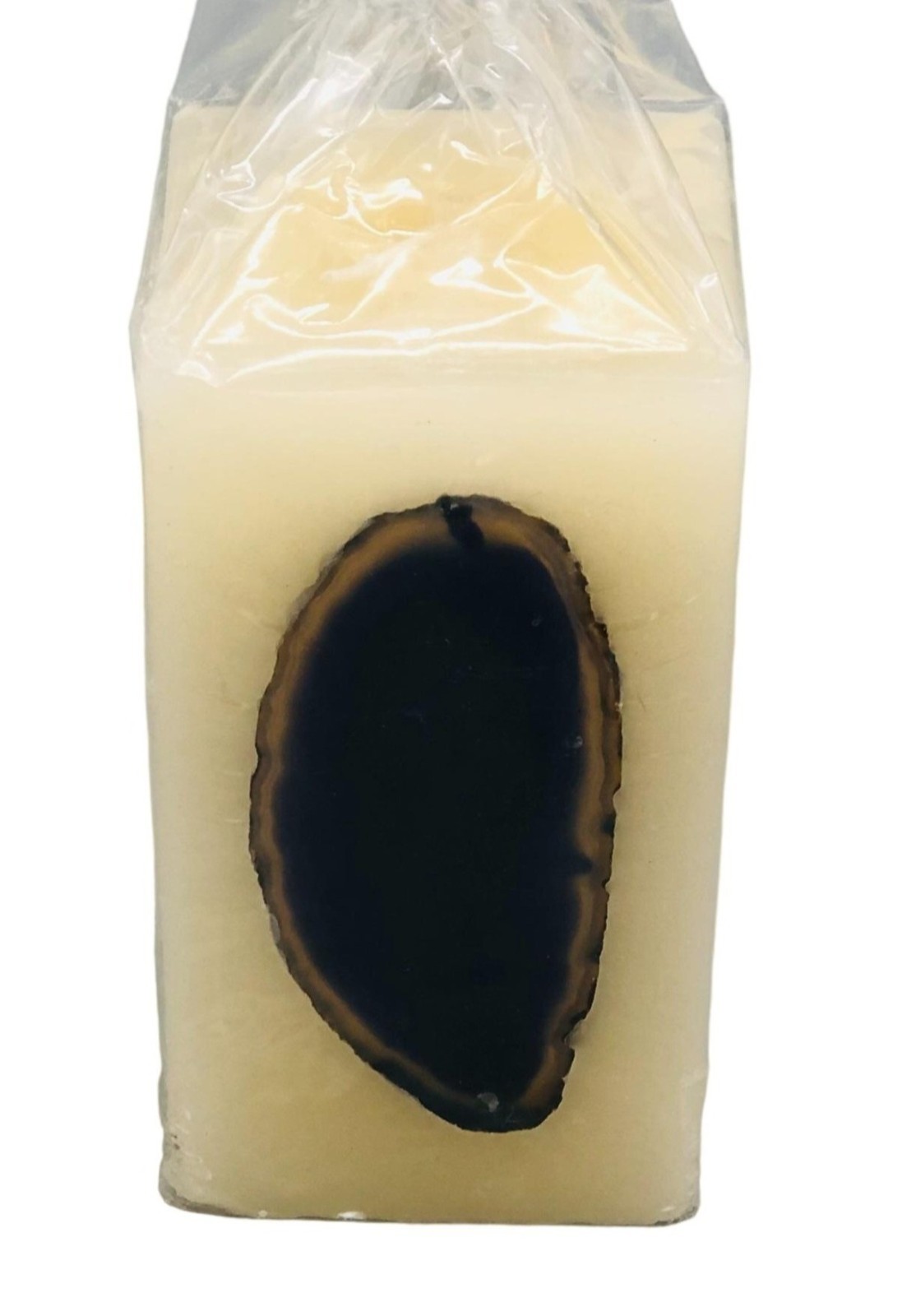 Jasmim rectangle amethyst imbedded white  new ope… - image 1