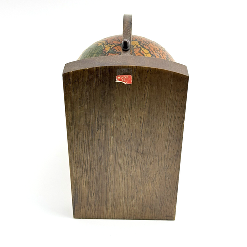 2x Buchstützen aus Holz | Globus Motiv | Deko Vintage 70er Jahre Italien 17 cm - Picture 8 of 15