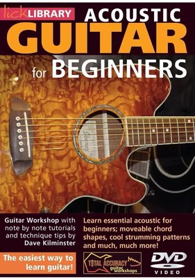 Lick Library Learn Essential ACOUSTIC GUITAR FOR BEGINNERS Lessons Video DVD