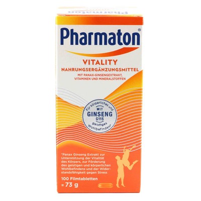 Pharmaton Vitality Filmtabletten 100St - PZN 16038766